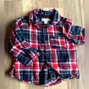 Mud Pie Baby boy flannel, 12-18 months